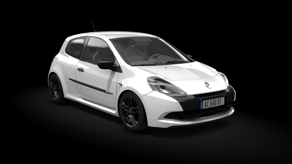 Renault Clio RS 200 Cup, skin glacier_white
