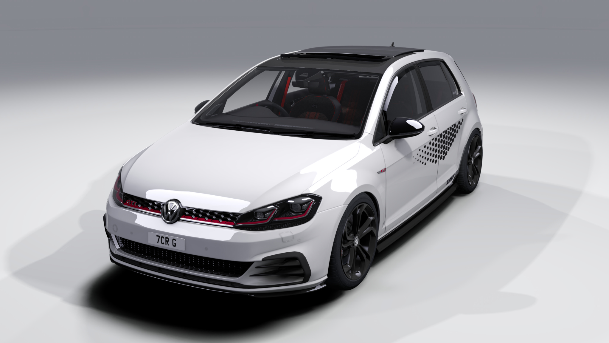 UKSM VW Golf GTI TCR 7.5 Stage 1 RHD, skin Pure White