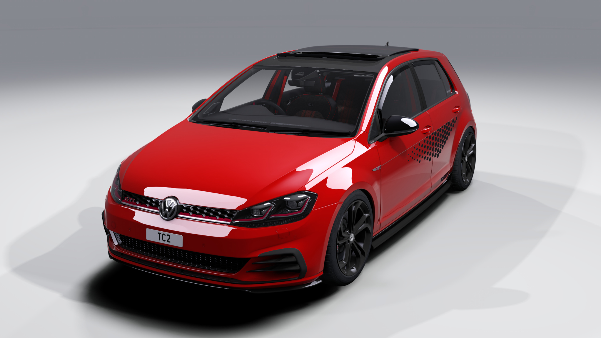 UKSM VW Golf GTI TCR 7.5 Stage 1 RHD, skin Tornado Red