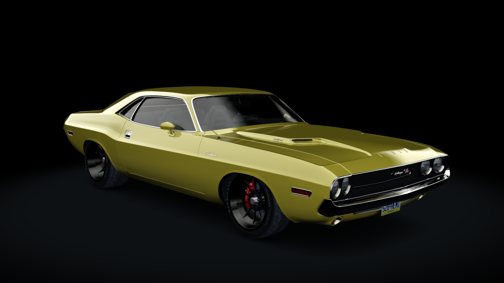 Dodge Challenger R/T RBRE528 Hemi, skin corn_yellow_black
