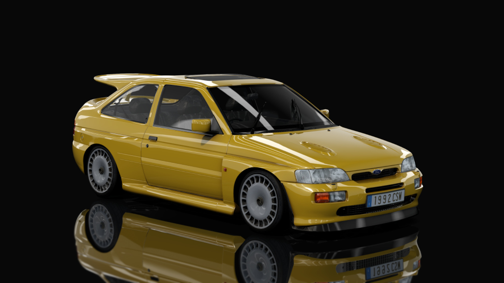 Ford Escort RS Cosworth Stage 2, skin Yellow_Metallic