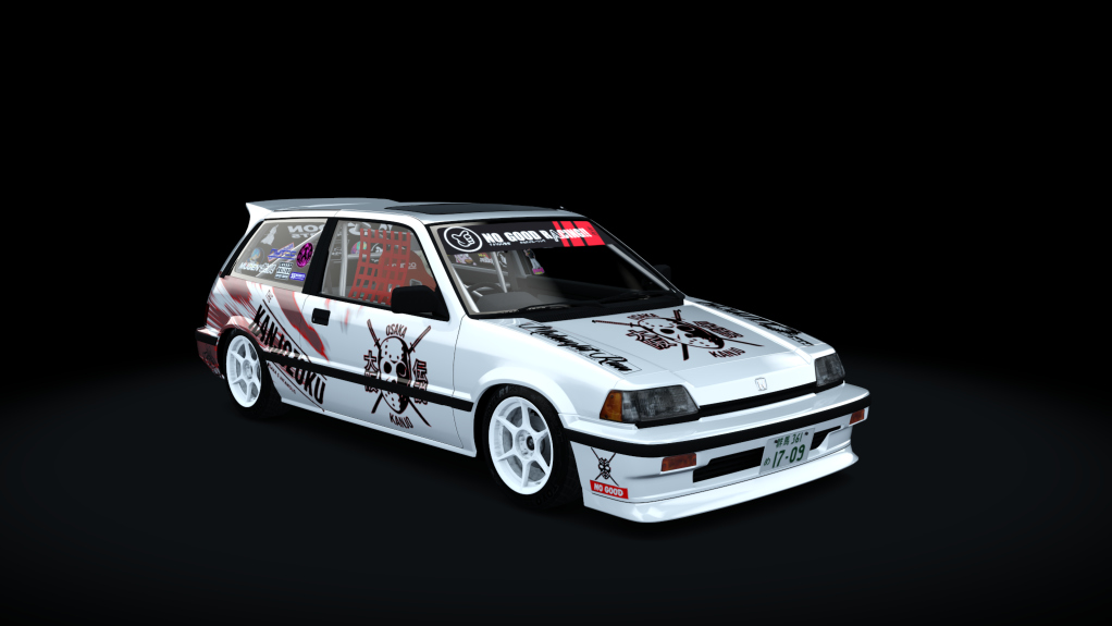 Honda Civic kanjo Hellspec, skin Kanjo_red